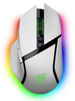 Razer Миша Basilisk V3 Pro 35K, RGB, USB-A/WL/BT, білий
