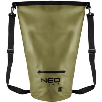 Рюкзак сумка Neo Tools, PVC 500D, 40л, водонепроникна, зелана