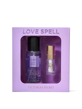 Набор спрей+блеск для губ Victoria's Secret (667560291615) Mist & Kiss Two-Piece Gift Set Love Spell