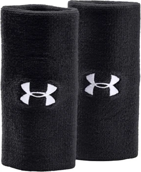 Напульсники Under Armour UA 6'' Performance Wristband 1218006-001 Черные (885559161712)
