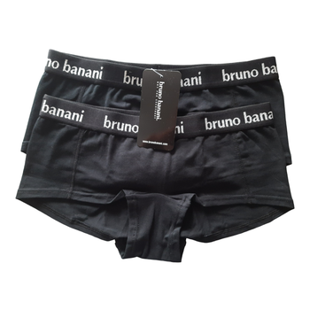 Трусики шортики жіночі набір 2 штуки Bruno Banani 001 S Чорний