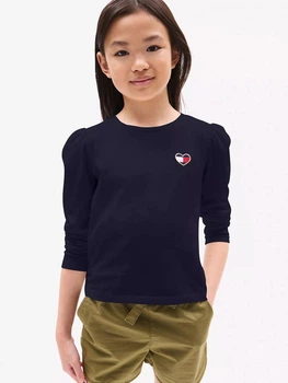Підлітковий лонгслів для дівчинки Tommy Hilfiger 955785780 140 см Синій (1159836001)