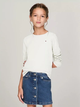 Детский лонгслив для девочки Tommy Hilfiger 491999181 122 см Белый (1159836003)