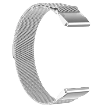 Ремінець металевий для смарт-годинника Garmin 47 mm, Milanese Magnetic, сріблястий, міланська петля, браслет на магнітній застібці, сумісний з годинниками Garmin, для моделей з розміром корпусу 47 мм, ArmorStandart (ARM85719)