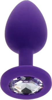 Анальная пробка Toy Joy Small Diamond Booty Jewel 7х2.5 см Фиолетовая (8713221831187)