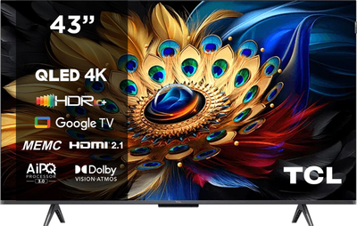 Телевизор TCL QLED 43" 43C655