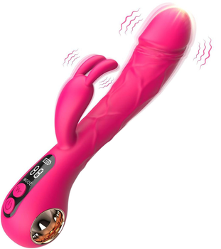 Вибратор I’MCUM Bunny Dildo Vibrator 10 режимов двойной вибрации (7970379617740)