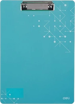 Планшет Deli EF75632 голубой A4 пластиковый 1.5 мм pp Aurora (6921734926623)