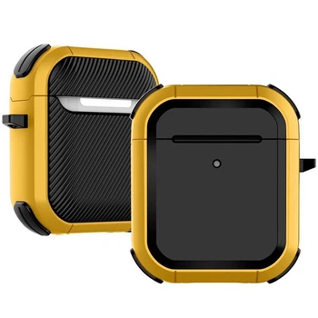 Кейс для навушників Black Edition футляр для Airpods 1/ Airpods 2 Yellow