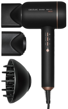 Suszarka do włosów Cecotec IoniCare 6000 RockStar Fire czarno-czerwona (8435484042260)