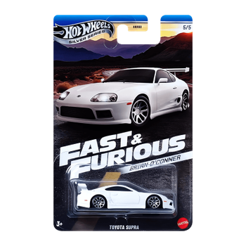 Тематическая Машинка Hot Wheels Toyota Supra Brian O'Conner Fast & Furious 1:64 JBY33 White