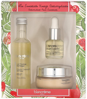 Zestaw do pielęgnacji twarzy Blancreme Antioxidant Facial Mleczko micelarne 75 ml + Krem do twarzy 50 ml + Serum antyoksydacyjne do twarzy 15 ml (3700614809392)