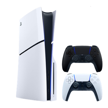 Набор Консоль Sony PlayStation 5 Slim Blu-ray 1TB White + Геймпад Беспроводной DualSense Midnight Black
