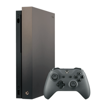 Набір Консоль Microsoft Xbox One X Gold Rush Special Edition 1TB Gold Black Б/У + Геймпад Бездротовий Version 2 Dark Grey