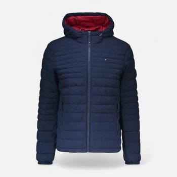 Куртка демисезонная с капюшоном мужская Tommy Hilfiger 577609484 2XL Синяя (1159834784)