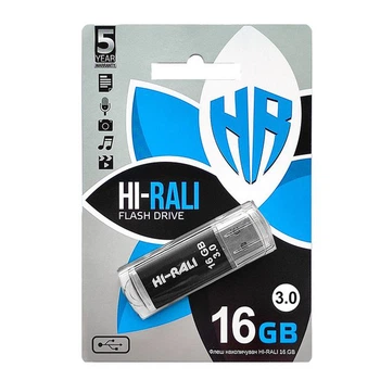 Флеш память 16Gb Hi-Rali Rocket Black USB3.0 (58885)