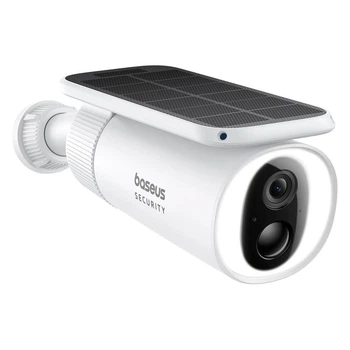 Зовнішня камера відеоспостереження Baseus S1 2K, 145°, Wi-Fi, Solar, 8ГБ, IP67, 10400мАч, нічне бачення