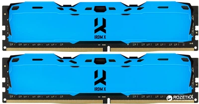 Оперативна пам'ять Goodram DDR4-3000 16384MB PC4-24000 (Kit of 2x8192) IRDM X Blue (IR-XB3000D464L16S/16GDC)