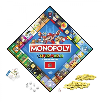 Настільна гра Hasbro Monopoly Super Mario ювілейне видання (грецька версія) (5010993900626)