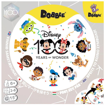 Gra planszowa Kaissa Dobble Disney 100 (wersja wielojęzyczna) (3558380100843)