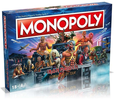 Настільна гра Winning Moves Games Monopoly Iron Maiden Концертний тур Somewhere on Tour (англійська версія) (5036905045100)