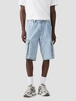 Шорты джинсовые длинные мужские Levi`s 478 Baggy Cargo Shorts My 001GU-0004 32-12 Голубые (5401187062488)