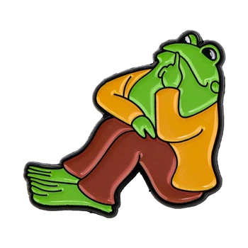 Значок, пин на одежду, рюкзак серия «Лягушка» PIN-0282