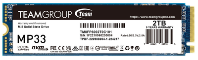 Dysk SSD Team Group MP33 2TB M.2 2280 PCIe 3.0 x4 3D NAND TLC (TM8FP6002T0C101)