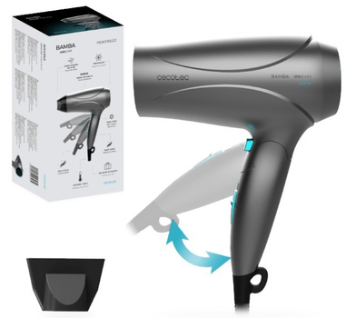 Suszarka do włosów Cecotec IoniCare Power&Go szara (8435484043274)