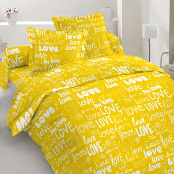 Ткань бязь набивная голд DW Love (120г/м.кв220см пог.м) 158124