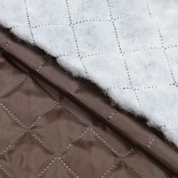 Синтепон 100g термопай 3см*3см з підкладкою 190т коричневий (117г/м.кв150см пог.м) 186921