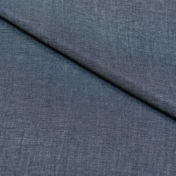 Ткань сорочечная джинс кобальтовая (158г/м.кв150см пог.м) 178243