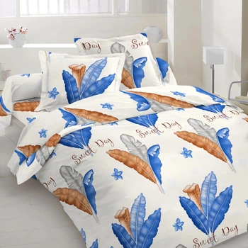 Тканина бязь набивна ГОЛД DW листя (120г/м.кв220см пог.м) 183278