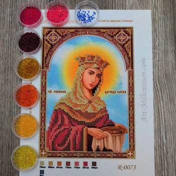 Набір для вишивання бісером Art-Millennium. N-0073 Свята цариця Олена. Іменна ікона