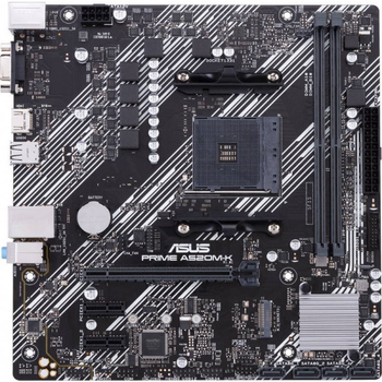 Материнская плата Asus PRIME A520M-K AM4/A520, 2 слота DDR4, PCI-E x16, 4 портами SATA III