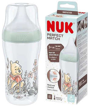 Butelka do karmienia Nuk Perfect Match 3+ m Przezroczysta 260 ml (4008600434740)