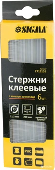 Клеевые стержни Sigma 11.2 x 200 мм 6 шт Запах шоколада (2715151)
