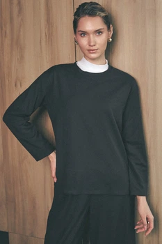 Кофта с итальянской костюмки XXL-3XL. Черный