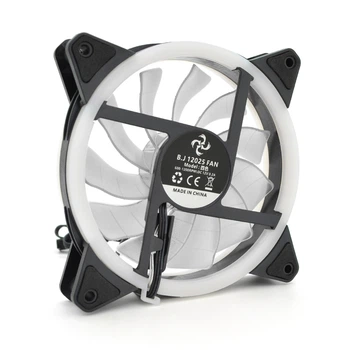 Корпусный кулер 12025 DC 4pin 120×120×25 мм 12В 1200 об/мин RGB двухсторонний вентилятор