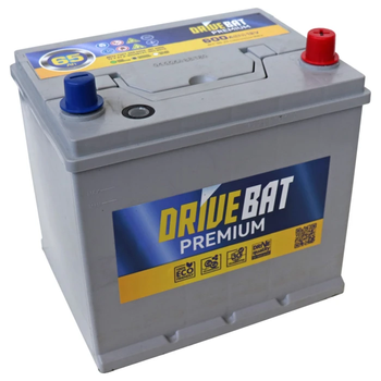 Акумуляторна батарея DRIVEBAT Premium 6СТ-65 АЗІЯ Є (600А)