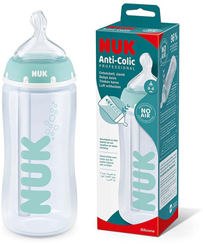 Пляшечка для годування Nuk First Choice+ PP 0-6 м прозора 300 мл (4008600407447)