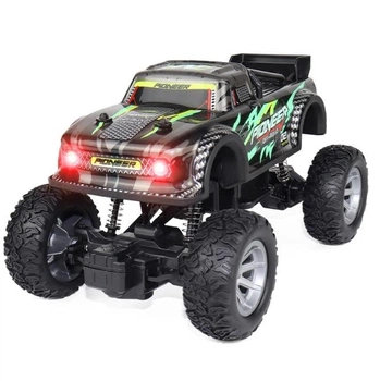 Машинка на радиоуправлении, внедорожник RC TurboDrive Черный с зеленым (ЕДМ-197-22)