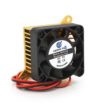Кулер Caizhu-Fan 4010 40x40x10mm с радиатором 5V для 3D-принтеров и компьютеров охлаждающий вентилятор (YU-GT_33A)