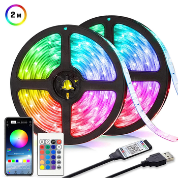 Умная светодиодная лента INSPIRE Smart 2835RGB LED USB 2м+пульт (24-Key-BT-Controllor2835RGB-LED-2M) (24bt28r2)