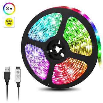 Світлодіодна стрічка Inspire RGB LED USB 5V 3 м (3k50r3)
