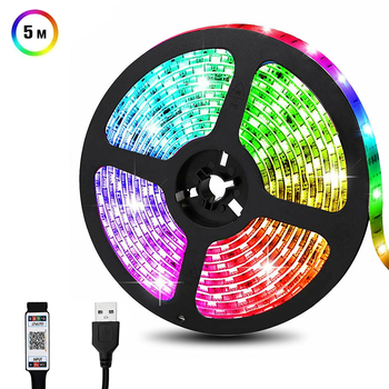 Умная светодиодная лента INSPIRE Smart 2835RGB LED USB 5м (BT-Controllor2835RGB-LED-5M) (bt28r5)