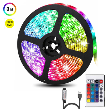 Світлодіодна стрічка Inspire RGB LED USB 5V 3 м (24ir50r3)