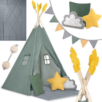 Namiot tipi dla dzieci Nukido NK-406 zielony (5903890616724)