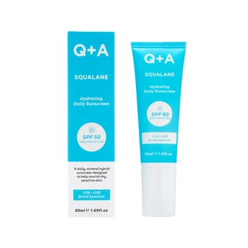 Увлажняющий солнцезащитный крем для лица Q+A Squalane Hydrating Daily Sunscreen 50ml