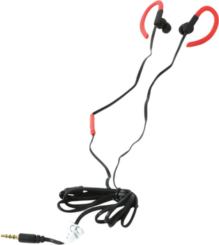 Słuchawki Freestyle Sport In-Ear Earphones + Mic Black-Red (FH1014RB)